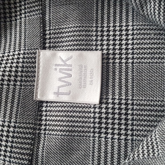 Twik Simons Houndstooth Women's Cropped Jacket with Pockets Size S - Picture 2 of 15